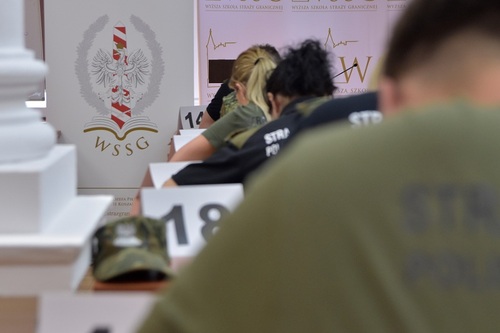  Zbliżenie na logo WSSG