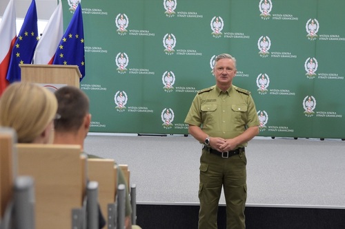  Płk SG Krzysztof Muzyczuk przemawia na zakończeniu szkolenia