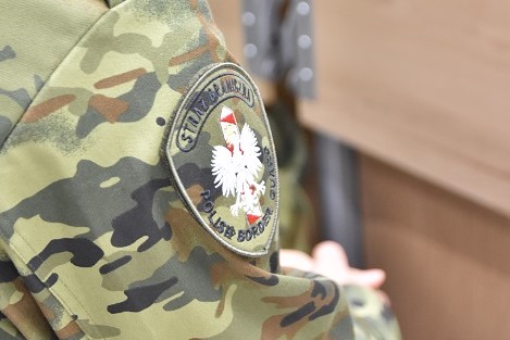 Naszywka SG na ramieniu słuchacza Naszywka SG na ramieniu słuchacza