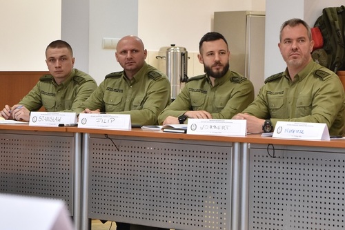 Uczestnicy szkolenia podczas wykładu Uczestnicy szkolenia