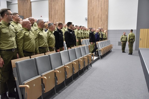 Złożenie meldunku Prorektorowi ds. kształcenia-Zastępcy Komendanta Złożenie meldunku Prorektorowi ds. kształcenia-Zastępcy Komendanta